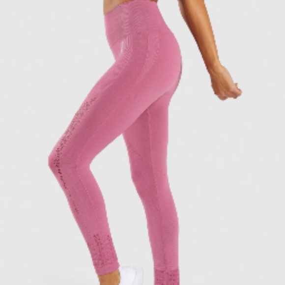 Gymshark Pants - Gymshark Energy + Dusky Pink Legging Small